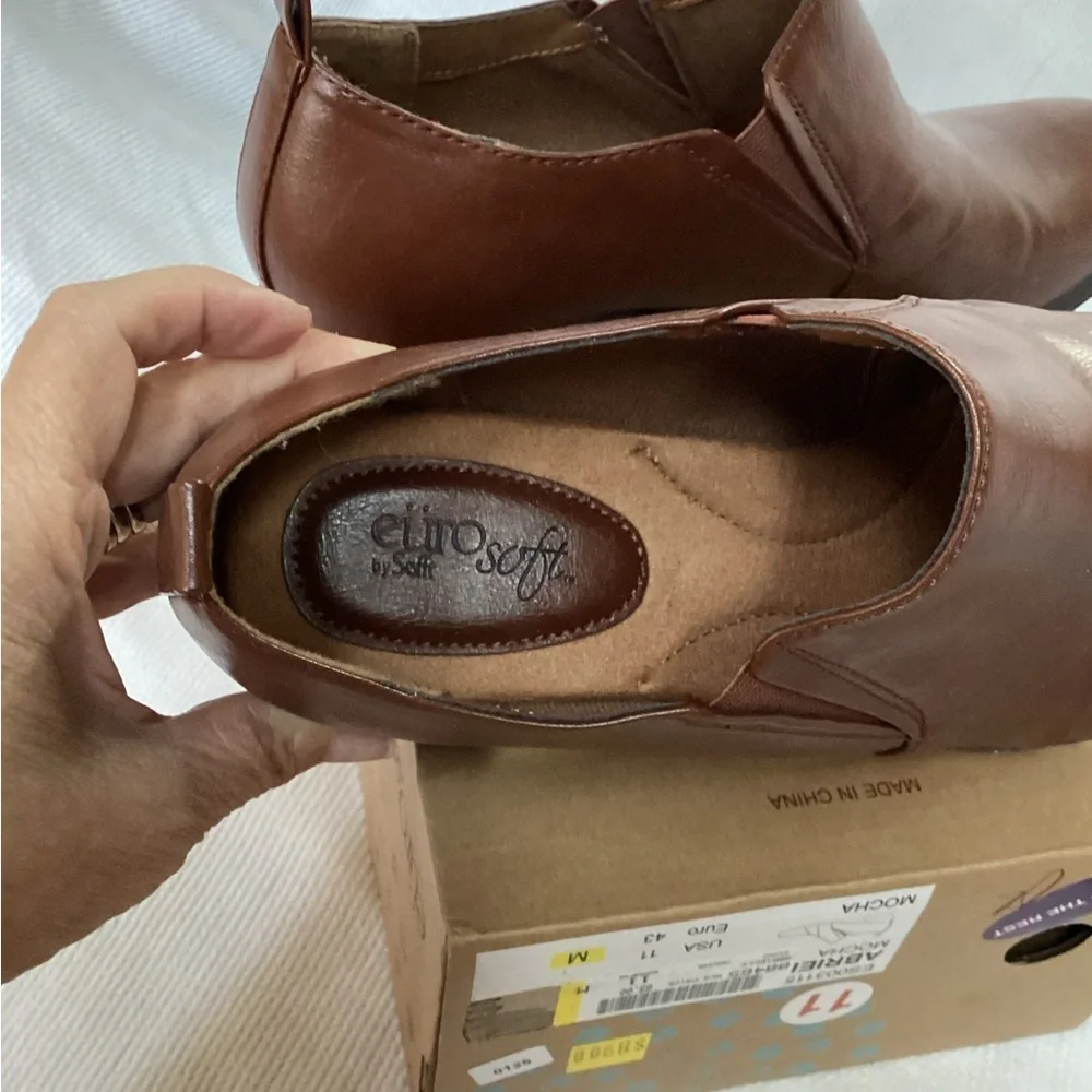 EUROSOFT Abrielle Mocha Slip on Women’s Comfort Shoes . 11 M, euro 43, NIB